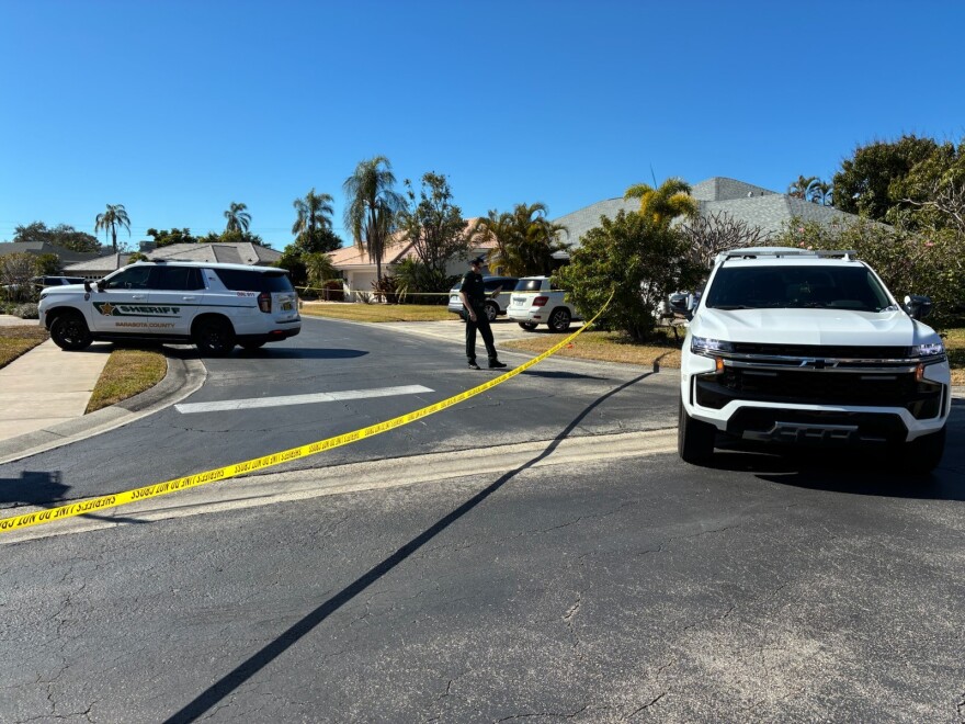 Crime scene at a residence in the Amberlea neighborhood near Proctor and McIntosh Roads in Sarasota County.