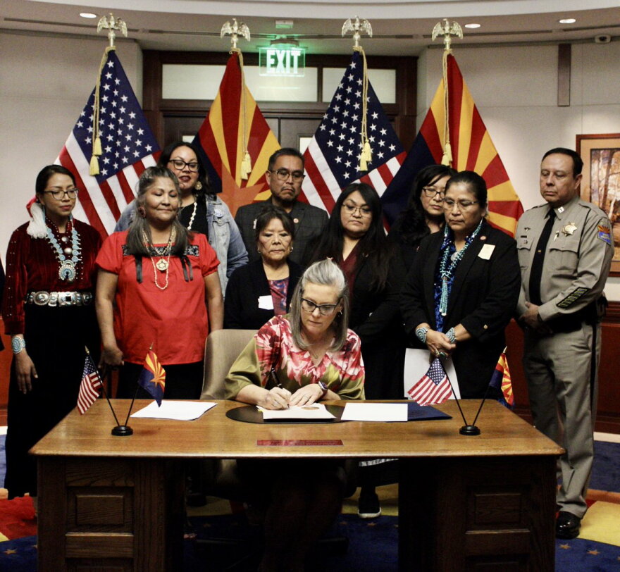 Gov. Katie Hobbs signed an executive order to establish the Task Force on Missing and Murdered Indigenous People.