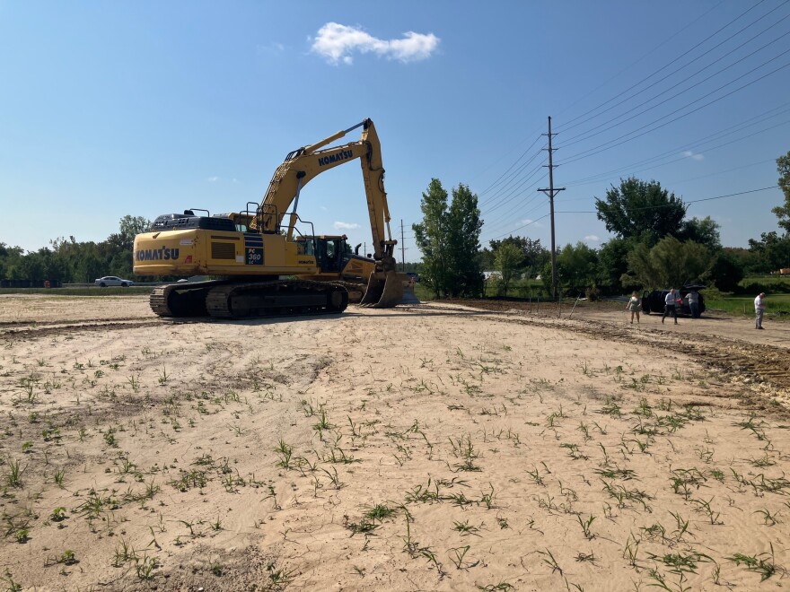The building site — off Moline's 38th Avenue, near 35th Street — seen Wednesday, Aug. 26, 2026.
