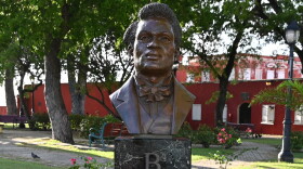 Pictured: Bust of General Buddhoe after being independently scrubbed and oiled by former Senator Positive Nelson.