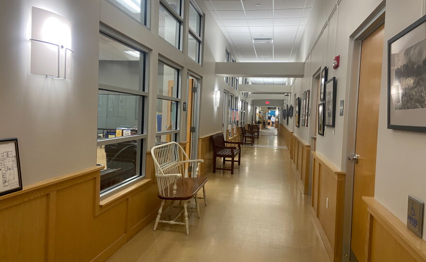 Voting location in the Northampton Senior Center is virtually empty on primary day Sept. 1, 2026.