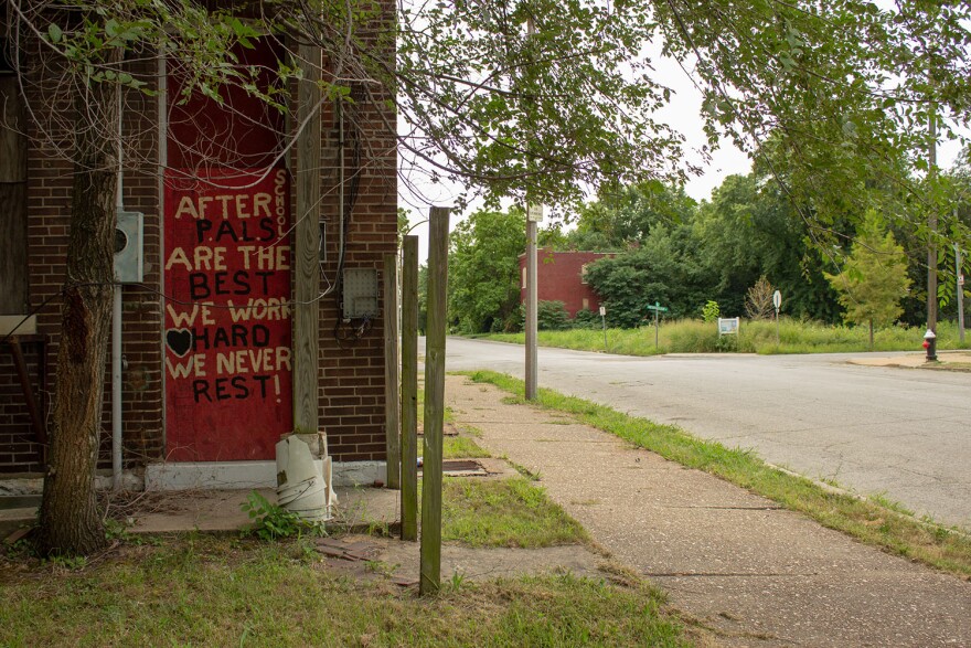 One of many abandoned homes in Hyde Park.