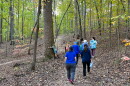 Hikers walk down the Chestnut Loop Trail in the McDowell Nature Preserve to see some of the state's oldest trees.