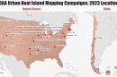 Eighteen communities will take part in NOAA's Urban Heat Island Mapping Campaign