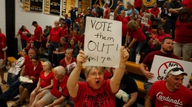Mary Youmans calls for the ouster of Festus City Council members after they approved a plan for the development of a $6 billion data center on March 30 in Festus.