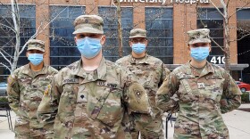 Ohio National Guard members helping out at Ohio State University hospitals