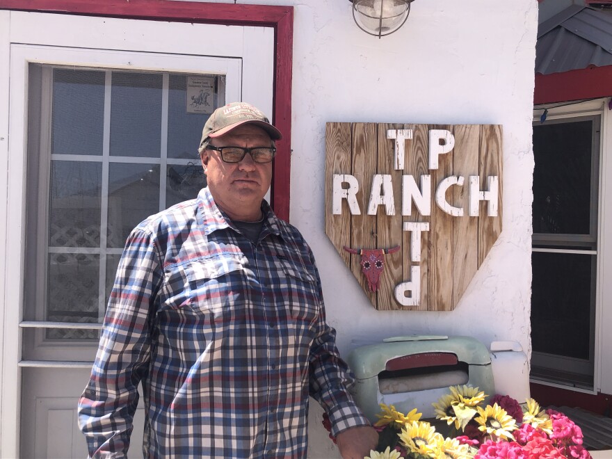 Greg Peterson at his ranch near Gunnison.
