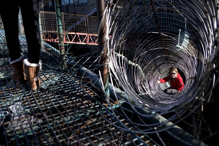 Visitors enjoy the MonstroCity outdoor playground at City Museum. The beloved museum has been purchased by Oklahoma-based Premier Parks.