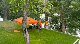 Searchers combing the Guadalupe River in New Braunfels for Juliet Watson on June 2nd, 2926