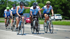 Cops Cycling for Survivors is comprised mostly of law enforcement professionals who take part in an annual tour with stops across the state of Indiana. Riders raise funds for their part of the tour, which can be any number of the legs of the tour. Up to 20 ride together at a time.