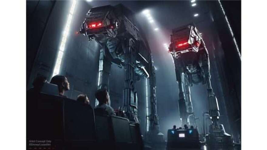 The attraction Star Wars: Rise of the Resistance will open December 5 in Orlando. (photo courtesy Disney)