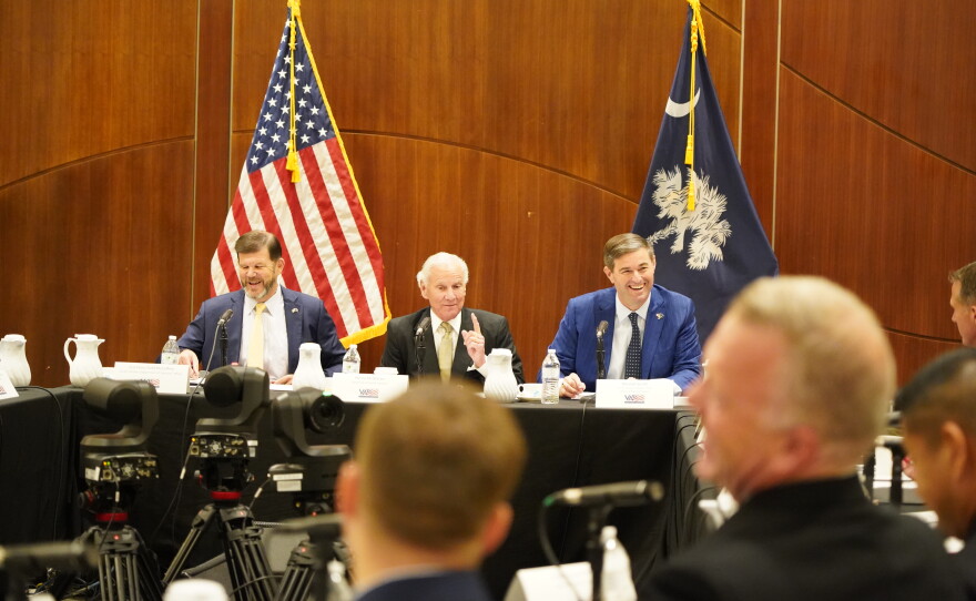 Gov. Henry McMaster, state leaders and military commanders representing South Carolina's military installations met for an annual briefing on Wednesday, Sept. 23, 2026, at the University of South Carolina Alumni Center in Columbia, S.C.