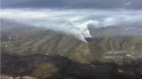 The 187-acre Champion Fire is burning on Table Mountain in the White Mountain National Recreational Area.