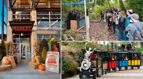 (Clockwise from left) Harvest Festival at the Milwaukee Public Market, MKE Rec's Halloween Glen and the Pumpkin Party at Davidson Park.