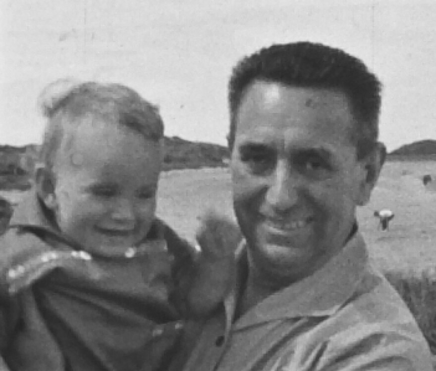 Author Martin Davidson pictured with his maternal grandfather, Bruno Langbehn.