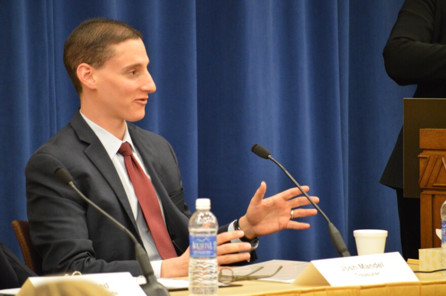Josh Mandel at a forum for statewide officeholders sponsored by the Associated Press in 2016.