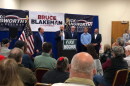 Republican governor hopeful Bruce Blakeman spoke to a crowd of voters as the GOP candidates rallied in Elmira.