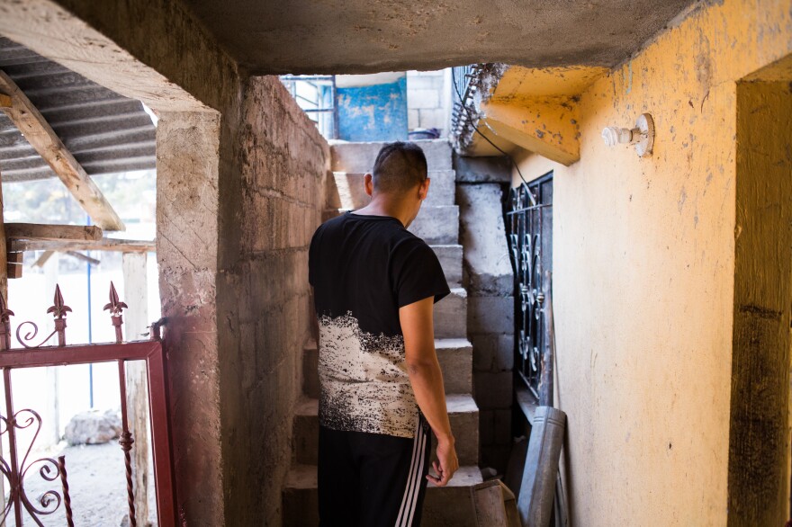 Javier is staying in a guesthouse in Gracias a Dios with his wife and three children. He was waiting for a smuggler to help them cross into Mexico. He and his family recently fled El Salvador, where, Javier says, the violence was inescapable and jobs nonexistent.