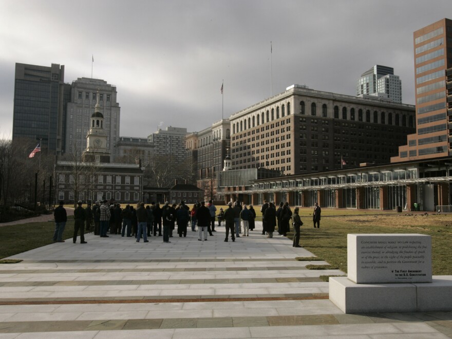 The People's Plaza on Independence Mall in Philadelphia.