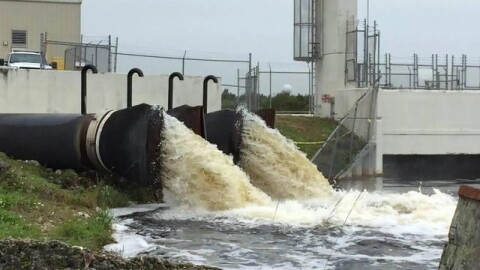 Floodgates along Tamiami Trail that drain flood water from a conservation area into the canal connected to Biscayne Bay are struggling to keep pace with sea level rise. The South Florida Water Management District has proposed $2.5 billion worth of pump projects and other infrastructure to improve the outdated system.