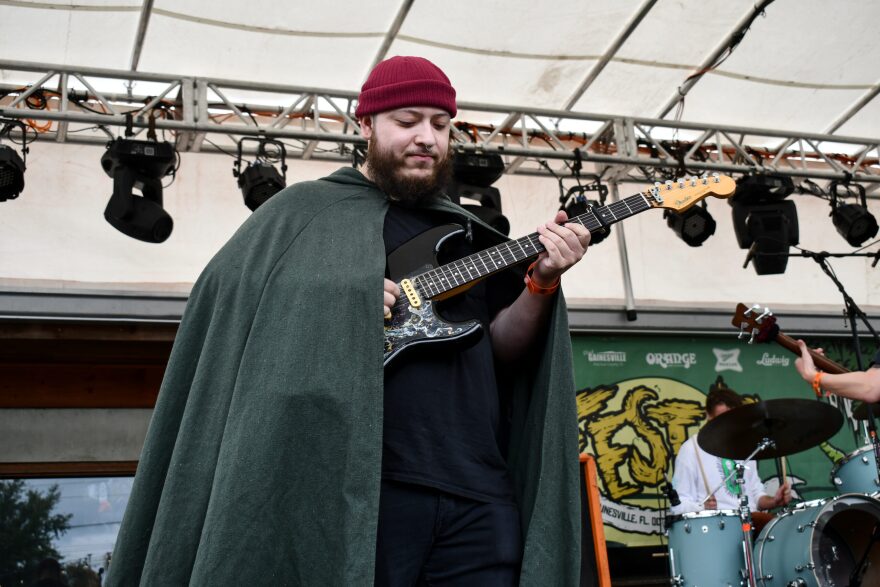 Josue Vargas playing with Woolbright at Fest 19 in Gainesville, Florida