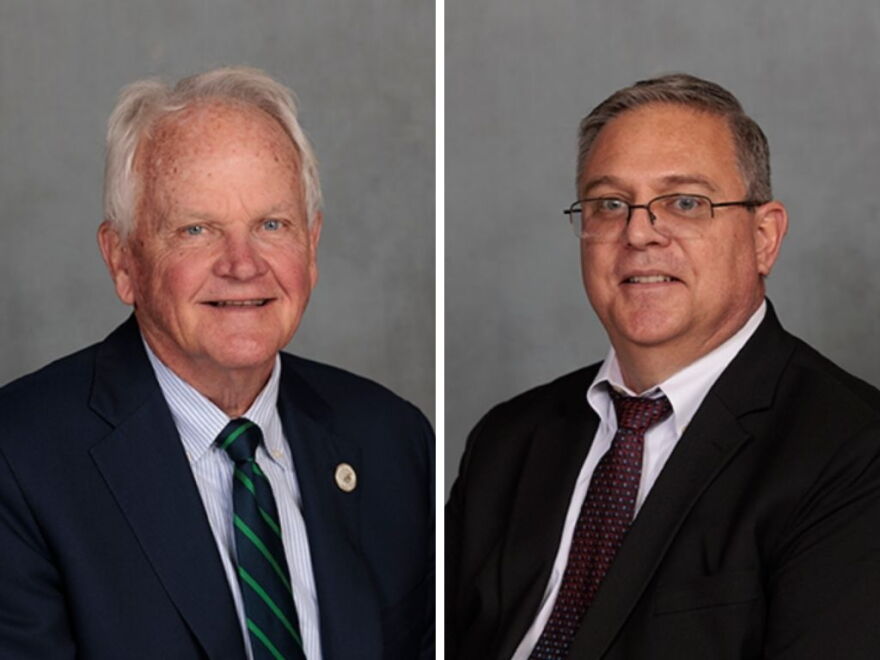 Democratic State Rep. Steve Magie (left) and Republican Mark Brannan square off in state House District 56 election.