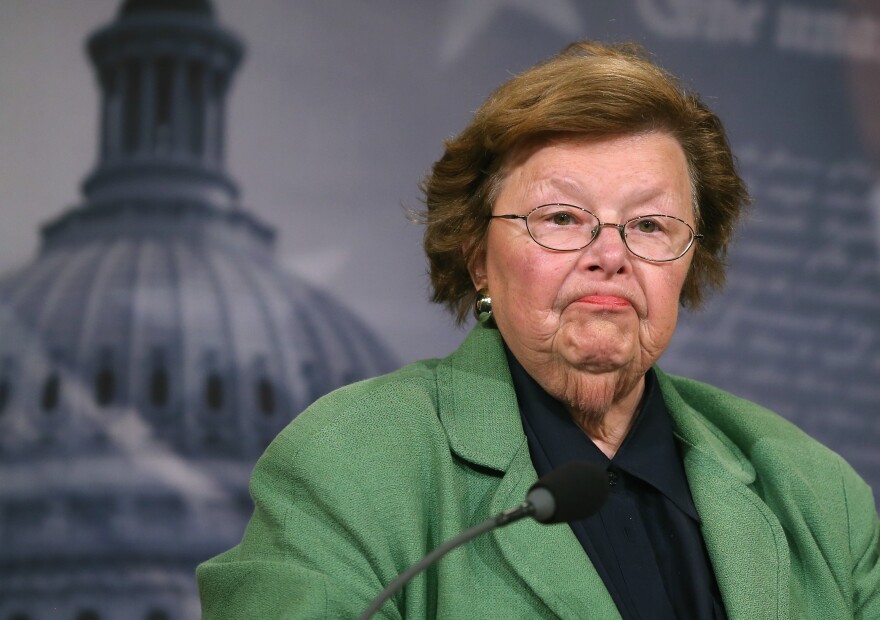 Longtime Maryland Democrat Barbara Mikulski has served in the Senate since 1987.