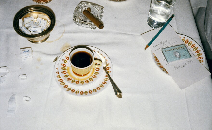 Stephen Shore, <em>New York City, New York</em>, September–October 1972, with the recipe: <a href="#pie">Stephen Shore's Key Lime Pie Supreme</a>.