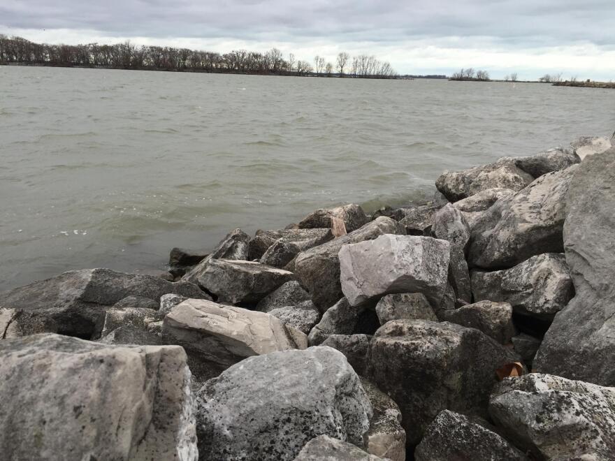 a photo of Lake Erie shoreline