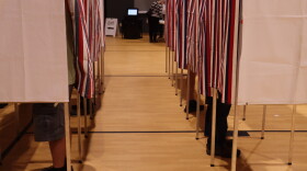 Voters marking their ballots at the polls in Epsom, New Hampshire, on Sept. 8, 2026.