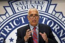 FILE - District Attorney Sim Gill speaks during a news conference, July 9, 2020, in Salt Lake City.