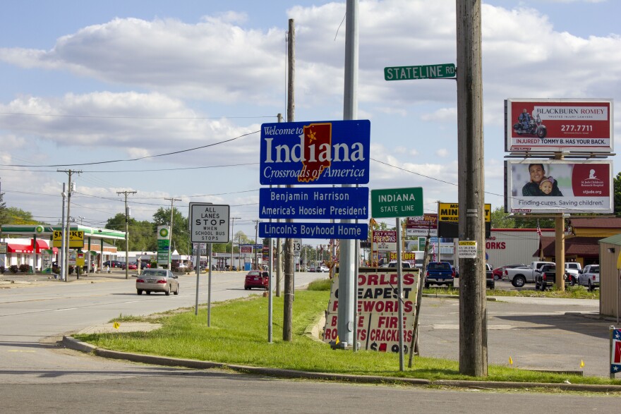 In contrast to Michigan's borders with Ohio and Wisconsin, the Michigan-Indiana border has never faced any controversy. It was last surveyed in 1827, and most of the original wooden markers have long since rotted away.