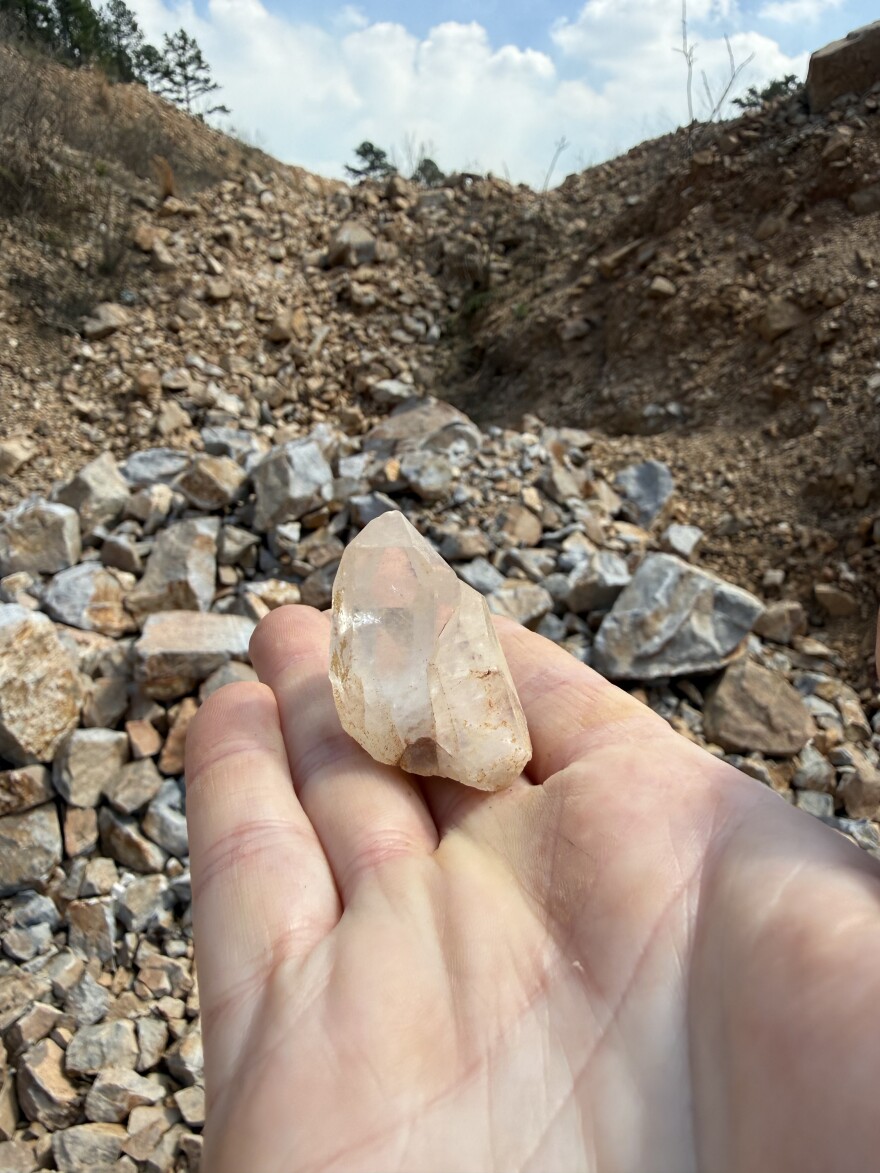 Crystal mining in Hot Springs Arkansas