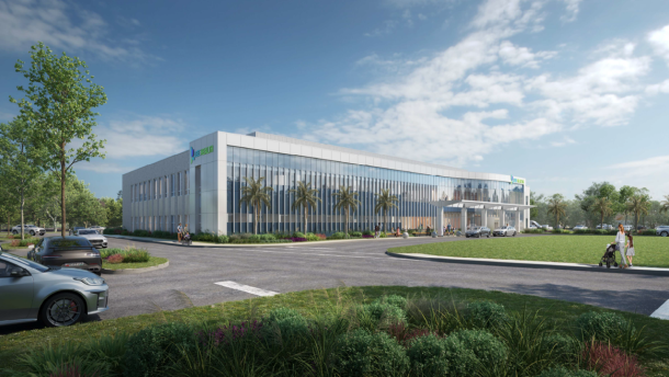 Rendering of new Lee Health Pediatric Surgery Center and Family Medicine Clinic
