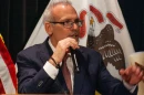 Illinois Supt. of Education Dr. Tony Sanders speaks at the Governor’s Mansion in Springfield in March 2026.