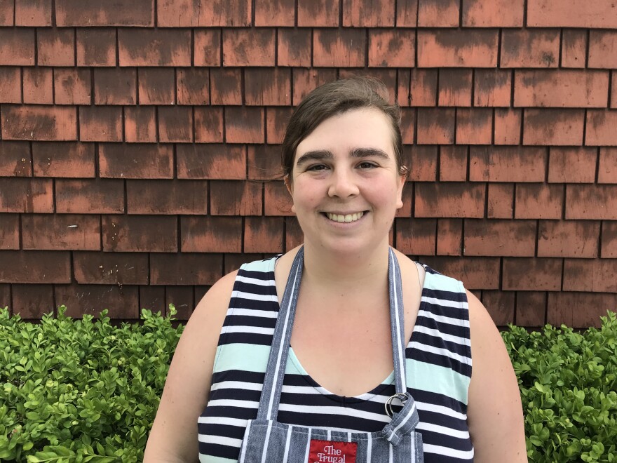 Sara Bates helps feed homeless people at Edible Hope Kitchen, a ministry of St. Luke's Episcopal Church in Ballard.