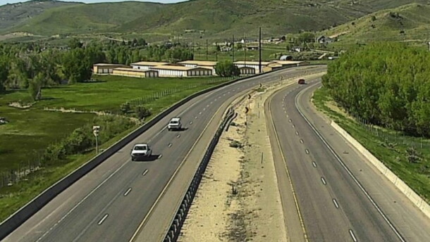 Eastbound Interstate 80 is seen heading into northern Summit County in Wanship.
