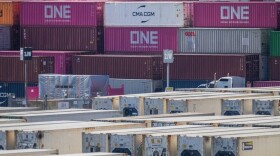 Yusen Terminals at the Port of Los Angeles in San Pedro on Feb. 11, 2025.
