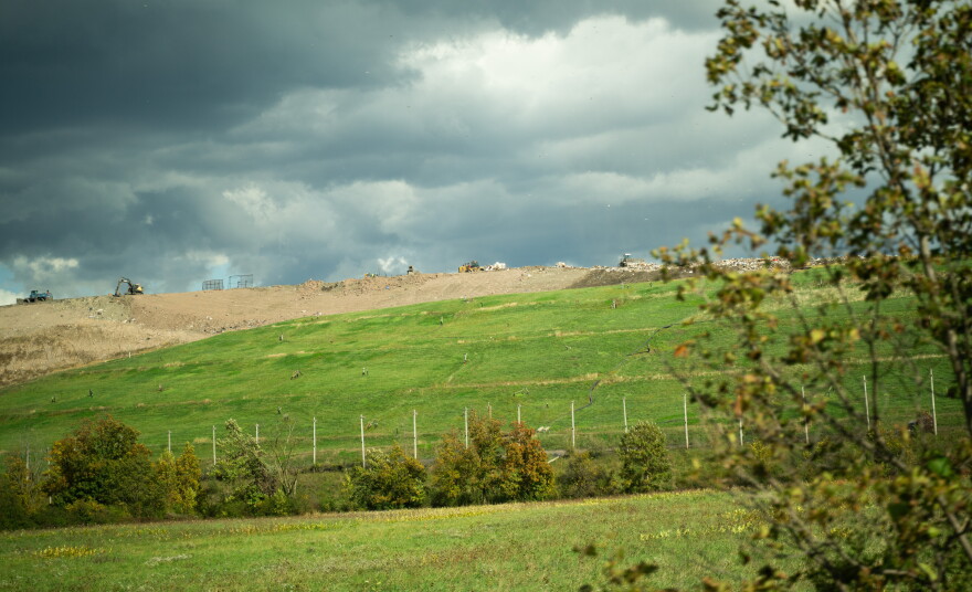 Seneca Meadows landfill in early October.