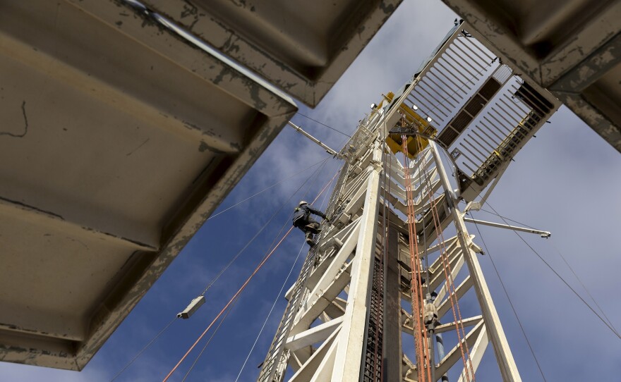A drill site at a Fervo Energy geothermal site under construction near Milford, Utah, Sunday, Nov. 26, 2023.