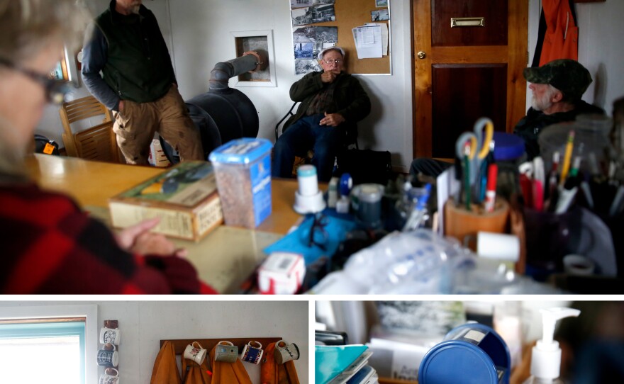 On Wednesdays, folks in Meyers Chuck flood the post office to pick up their mail. The office is small — a single room — and peppered with trinkets.