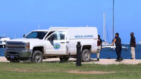Photo caption: A body was found this morning floating off Protestant Cay, where Hotel on the Cay is located. The Virgin Islands Police Department does not suspect foul play after a preliminary investigation, pending the official autopsy.