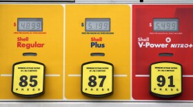 The prices of the various grades of gasoline are displayed on the pump at a Shell station Wednesday, June 22, 2022, in the south Denver suburb of Englewood, Colo.