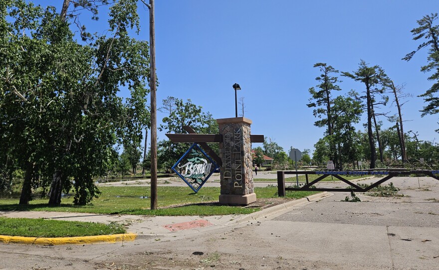 Diamond Point Park was closed for nearly 6 weeks following Bemidji's straight-line wind storm on June 21, 2025.