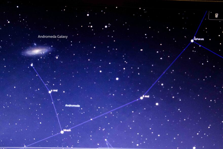 andromeda galaxy in the sky