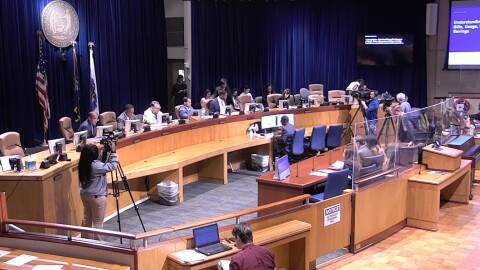 A screenshot from the New Orleans City Council's joint Utility, Cable, Telecommunications and Technology, and the Public Works, Sanitation and Environment committee meeting on Tuesday, Feb. 10, 2026.