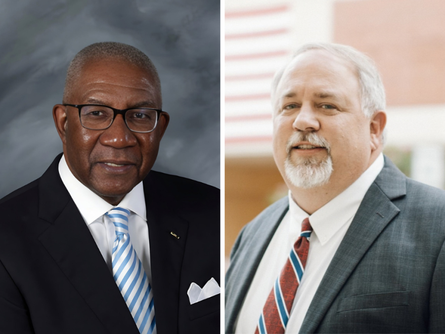 Wendell Griffen (D) and Michael Rushin (R); candidates for Pulaski County Judge in 2026