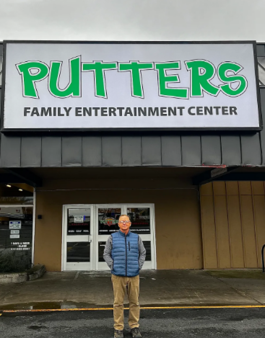 Steve Gilbert, creator and owner of the Putters Family Entertainment Center on Highway 99.