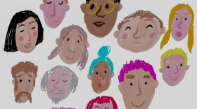 Peoples faces.