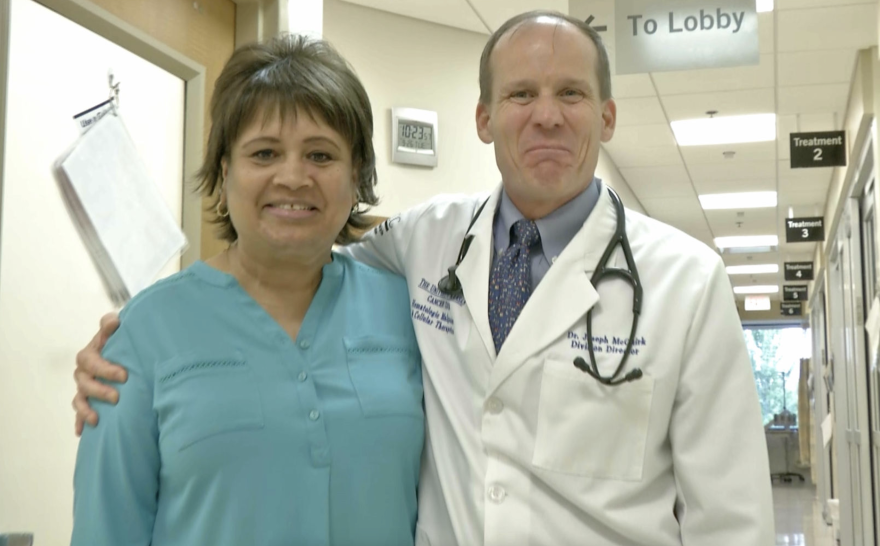 Now offered as a treatment for blood cancers, Dr. Joseph McGuirk (right) continues to explore the possible applications for CAR T-cell therapy
